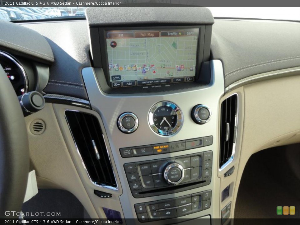 Cashmere/Cocoa Interior Controls for the 2011 Cadillac CTS 4 3.6 AWD Sedan #41229071