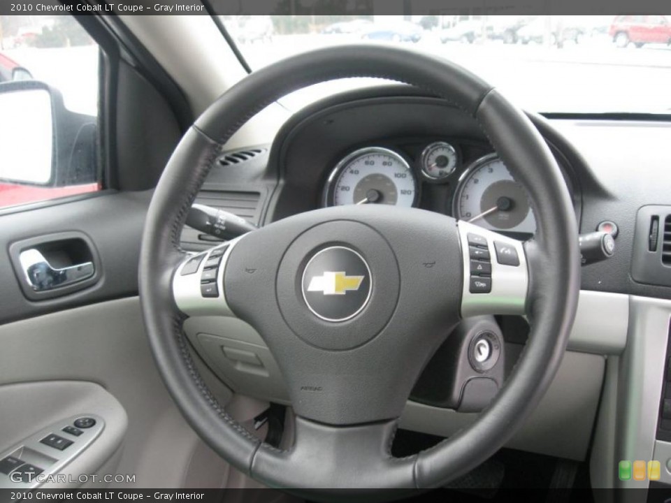 Gray Interior Steering Wheel for the 2010 Chevrolet Cobalt LT Coupe #41229195