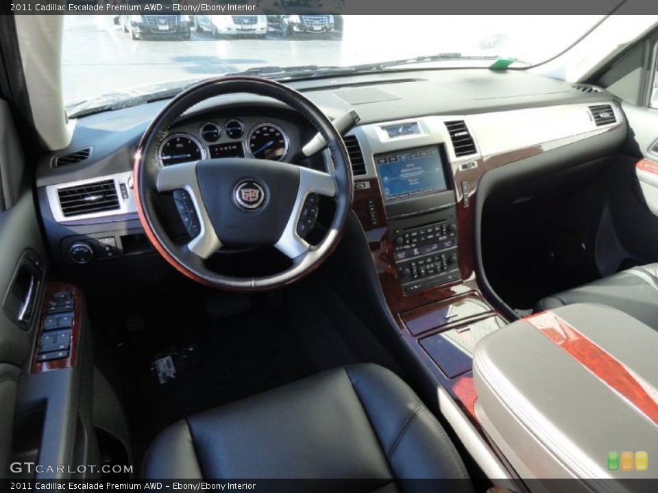 Ebony/Ebony Interior Prime Interior for the 2011 Cadillac Escalade Premium AWD #41229207