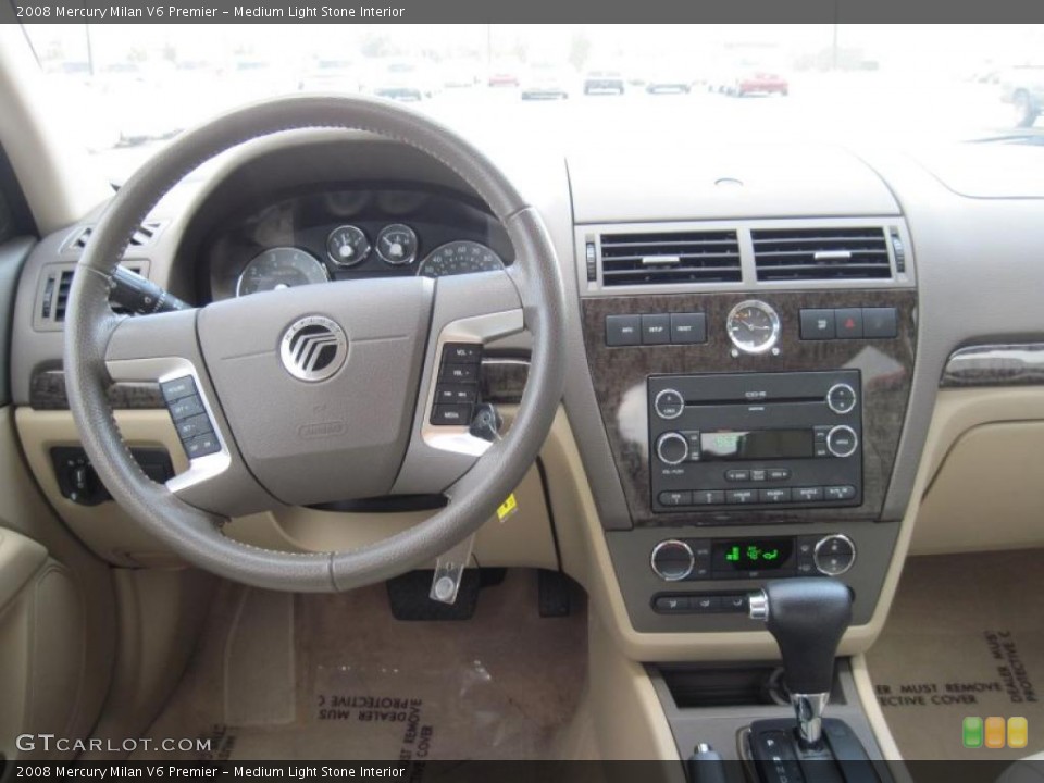 Medium Light Stone Interior Dashboard for the 2008 Mercury Milan V6 Premier #41229227