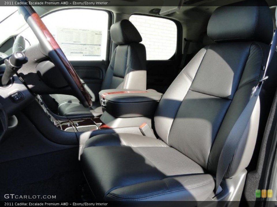 Ebony/Ebony Interior Photo for the 2011 Cadillac Escalade Premium AWD #41229279