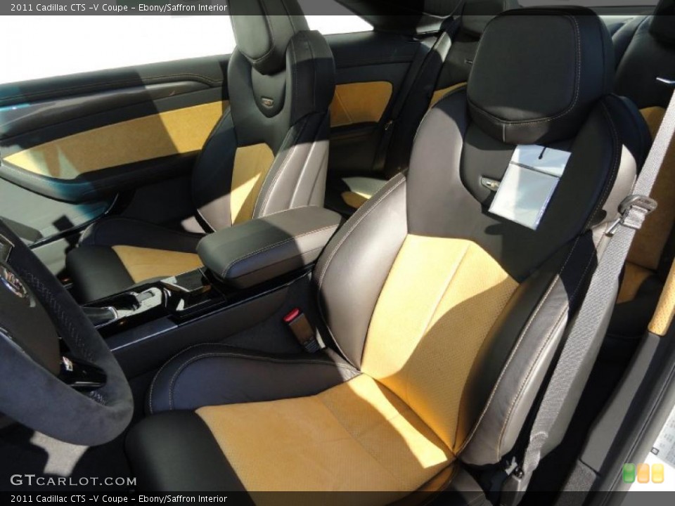 Ebony/Saffron Interior Photo for the 2011 Cadillac CTS -V Coupe #41230051