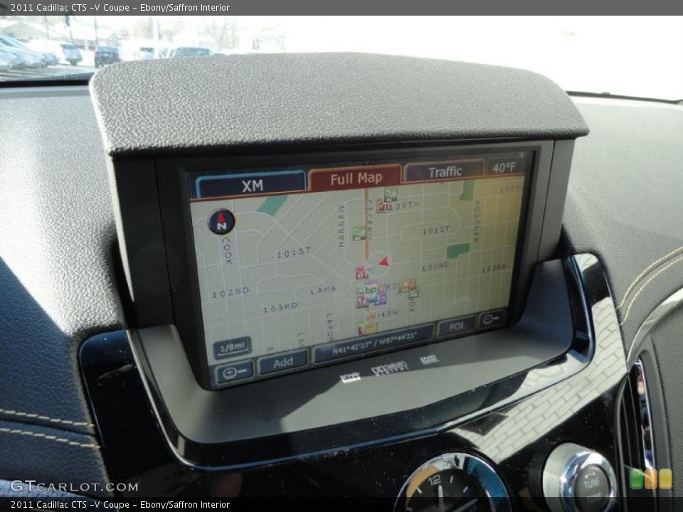 Ebony/Saffron Interior Navigation for the 2011 Cadillac CTS -V Coupe #41230155
