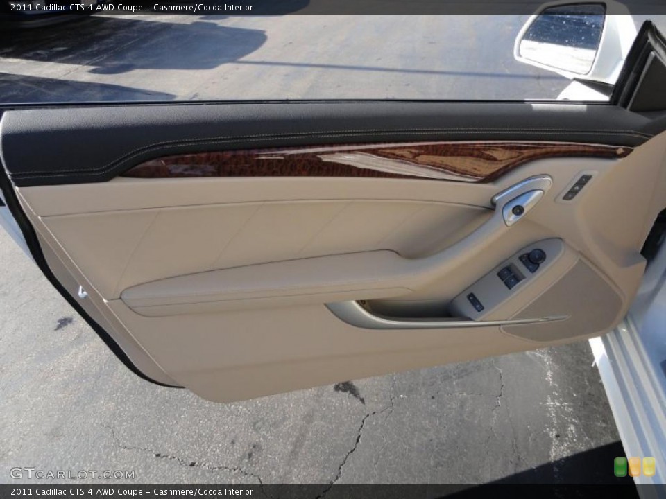 Cashmere/Cocoa Interior Door Panel for the 2011 Cadillac CTS 4 AWD Coupe #41231027