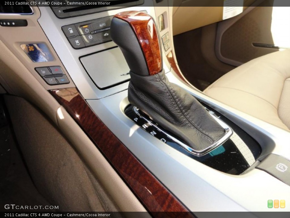 Cashmere/Cocoa Interior Transmission for the 2011 Cadillac CTS 4 AWD Coupe #41231111