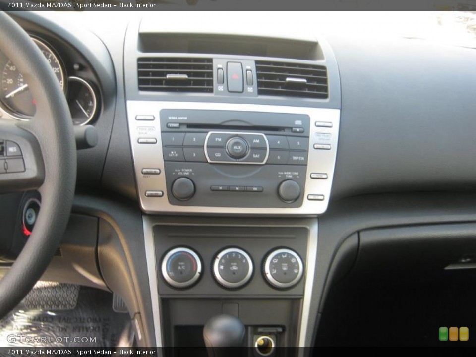 Black Interior Controls for the 2011 Mazda MAZDA6 i Sport Sedan #41231399