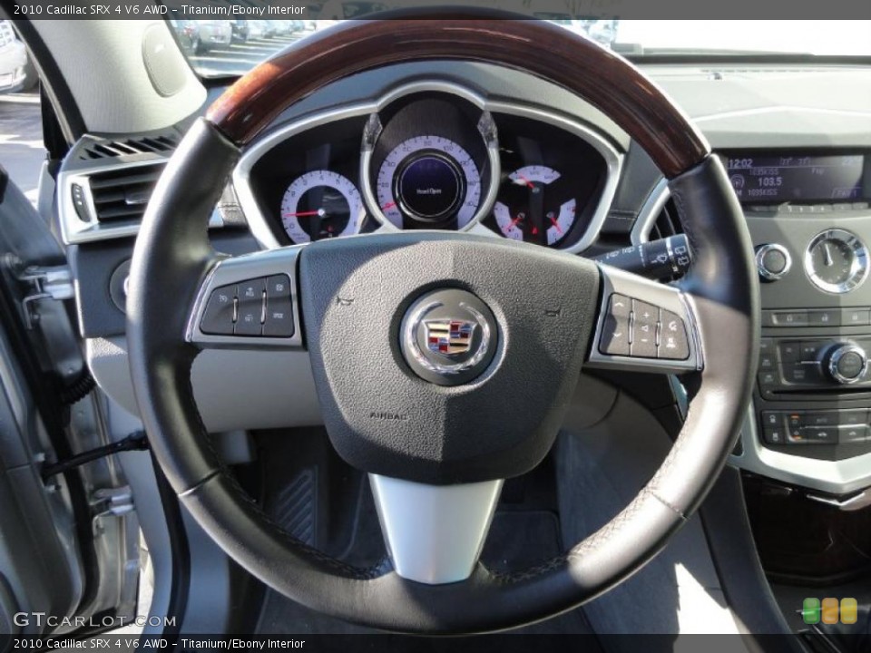 Titanium/Ebony Interior Steering Wheel for the 2010 Cadillac SRX 4 V6 AWD #41231591