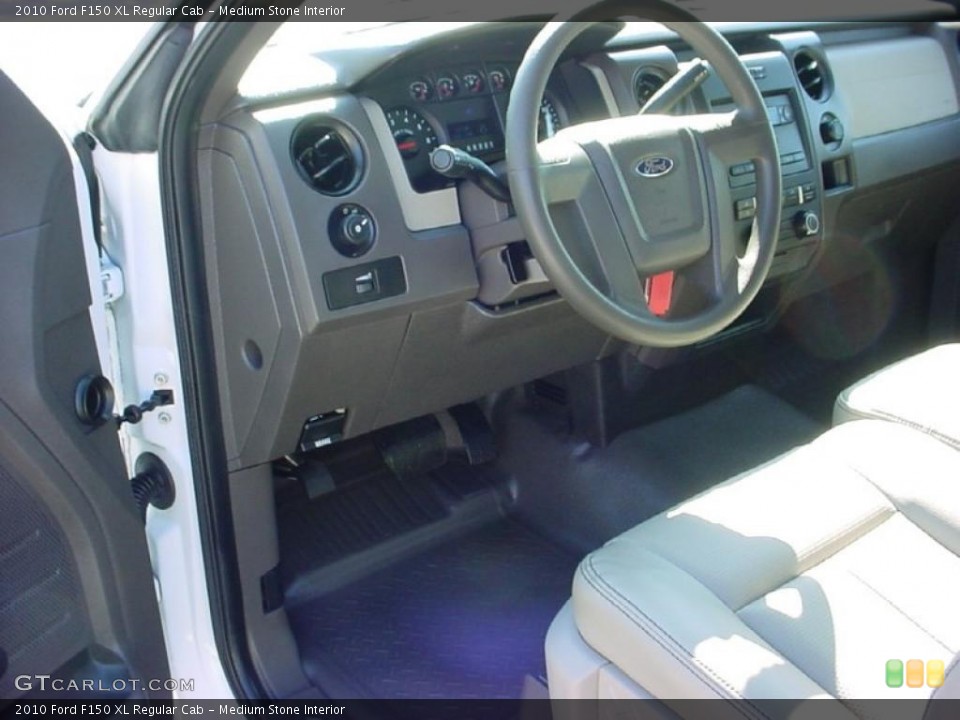 Medium Stone Interior Dashboard for the 2010 Ford F150 XL Regular Cab #41232279