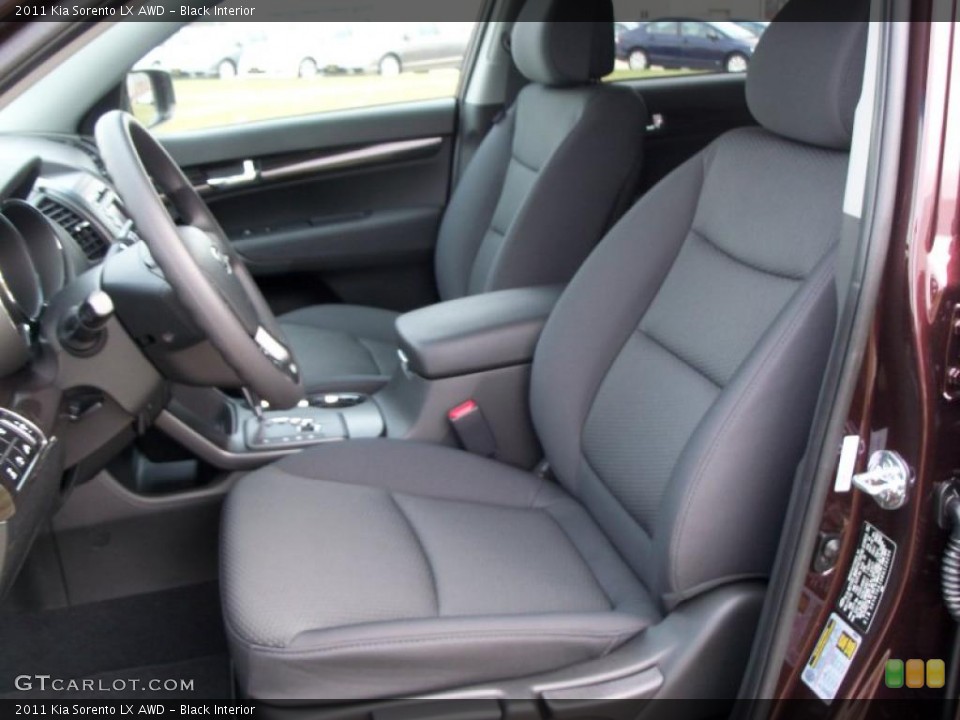 Black Interior Photo for the 2011 Kia Sorento LX AWD #41234355