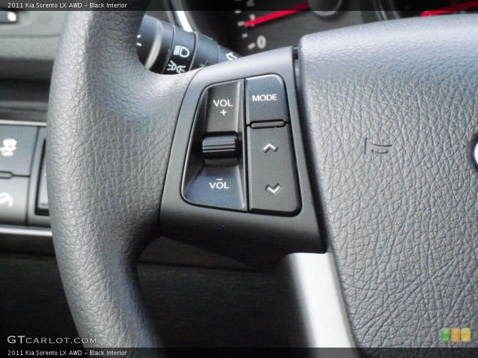 Black Interior Controls for the 2011 Kia Sorento LX AWD #41234423