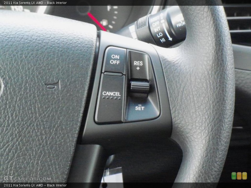 Black Interior Controls for the 2011 Kia Sorento LX AWD #41234435