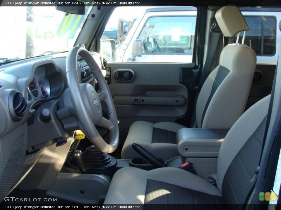 Dark Khaki/Medium Khaki Interior Photo for the 2010 Jeep Wrangler Unlimited Rubicon 4x4 #41241444