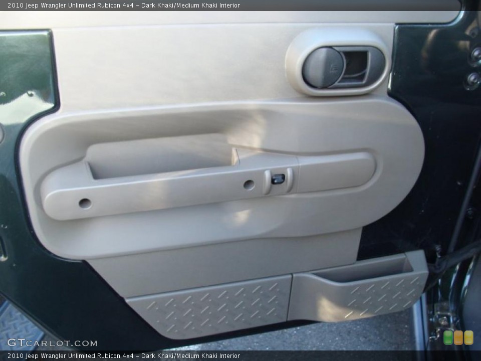 Dark Khaki/Medium Khaki Interior Door Panel for the 2010 Jeep Wrangler Unlimited Rubicon 4x4 #41241472