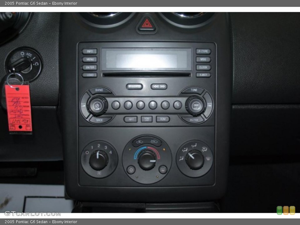Ebony Interior Controls for the 2005 Pontiac G6 Sedan #41242588