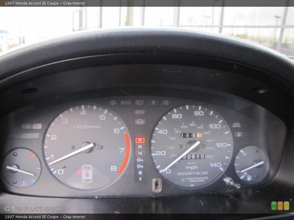 Gray Interior Gauges for the 1997 Honda Accord SE Coupe #41242952