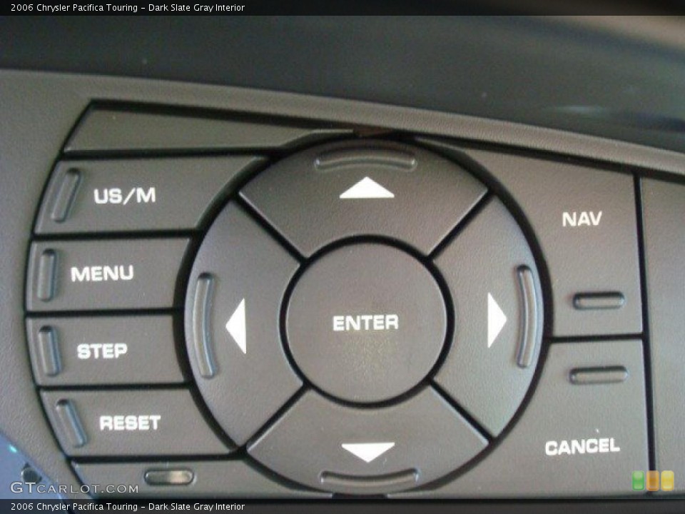 Dark Slate Gray Interior Controls for the 2006 Chrysler Pacifica Touring #41243721