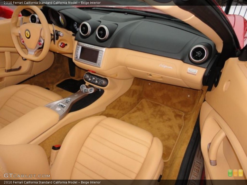 Beige Interior Dashboard for the 2010 Ferrari California  #41245345