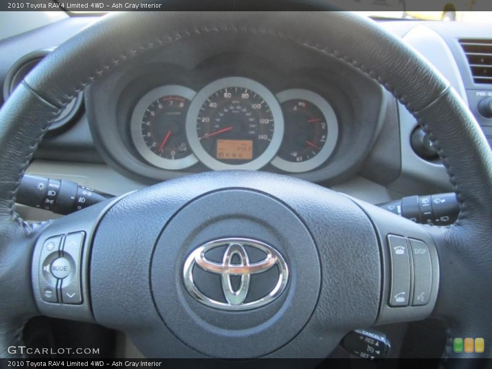 Ash Gray Interior Steering Wheel for the 2010 Toyota RAV4 Limited 4WD #41246225