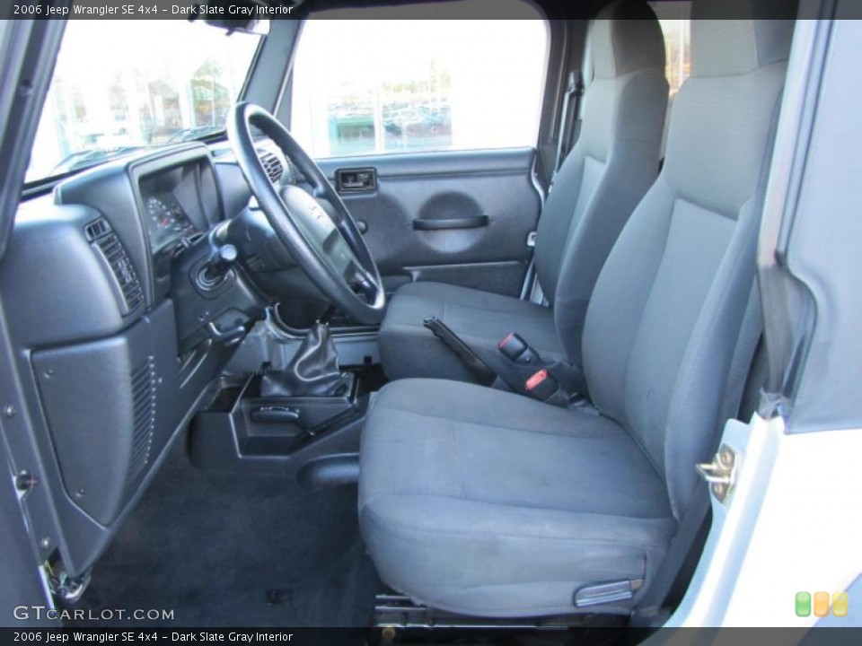 Dark Slate Gray Interior Photo for the 2006 Jeep Wrangler SE 4x4 #41246549