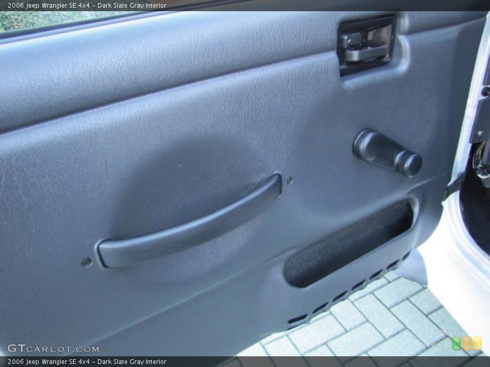 Dark Slate Gray Interior Door Panel for the 2006 Jeep Wrangler SE 4x4 #41246565