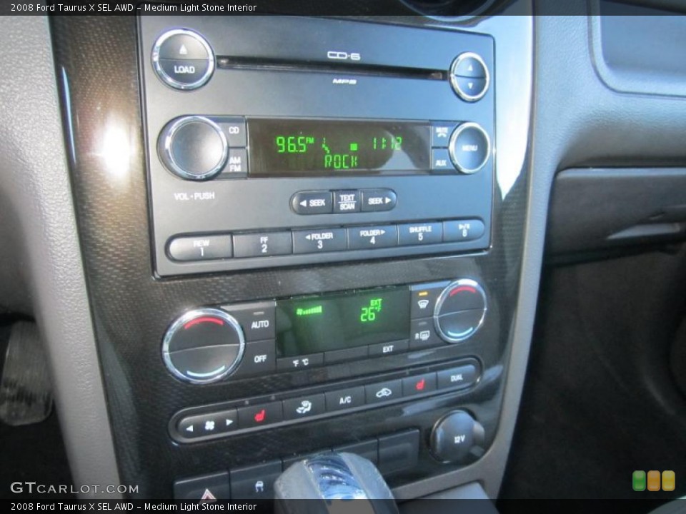 Medium Light Stone Interior Controls for the 2008 Ford Taurus X SEL AWD #41248649