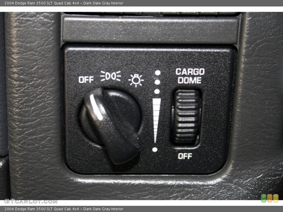 Dark Slate Gray Interior Controls for the 2004 Dodge Ram 3500 SLT Quad Cab 4x4 #41250805