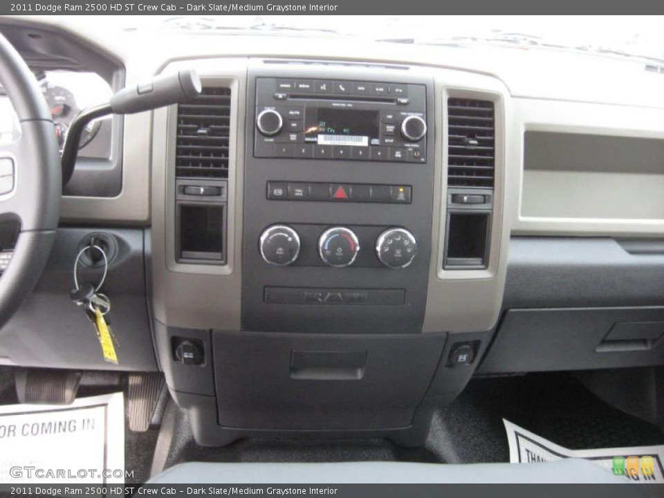 Dark Slate/Medium Graystone Interior Controls for the 2011 Dodge Ram 2500 HD ST Crew Cab #41253261