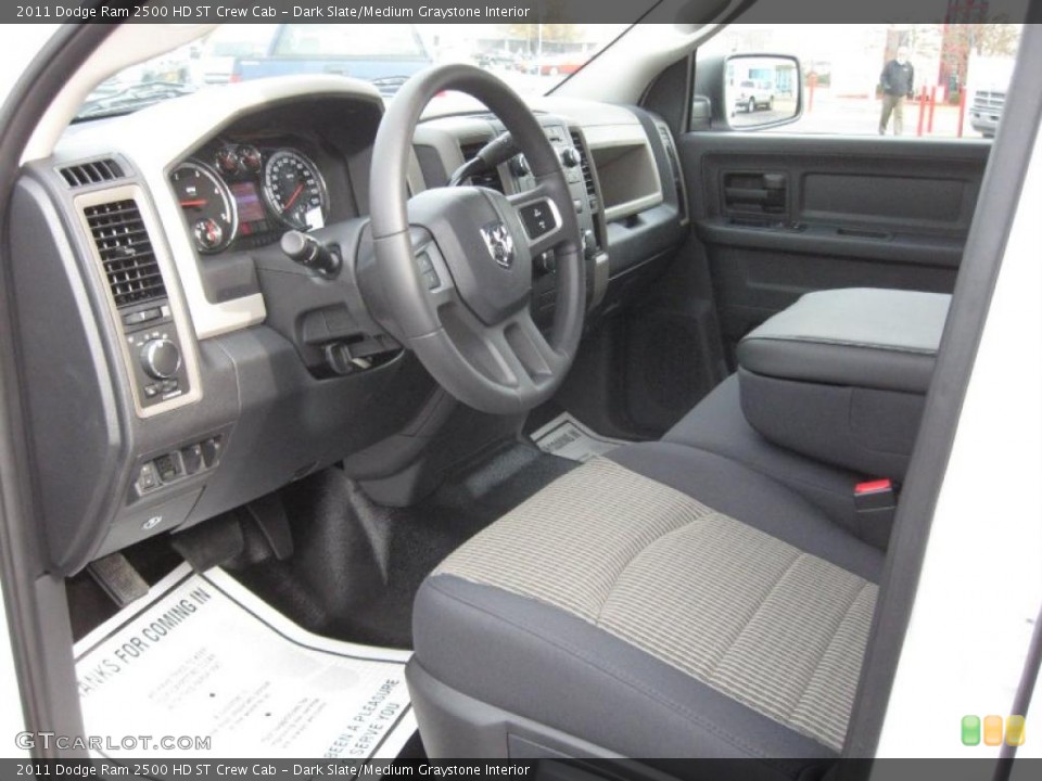 Dark Slate/Medium Graystone Interior Photo for the 2011 Dodge Ram 2500 HD ST Crew Cab #41253305