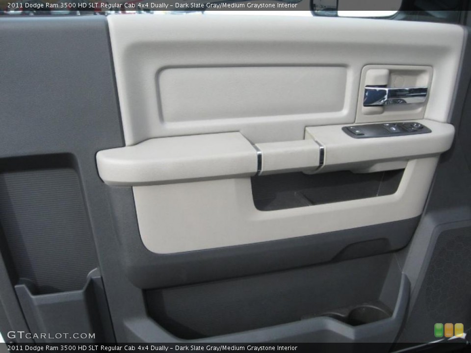 Dark Slate Gray/Medium Graystone Interior Door Panel for the 2011 Dodge Ram 3500 HD SLT Regular Cab 4x4 Dually #41253741