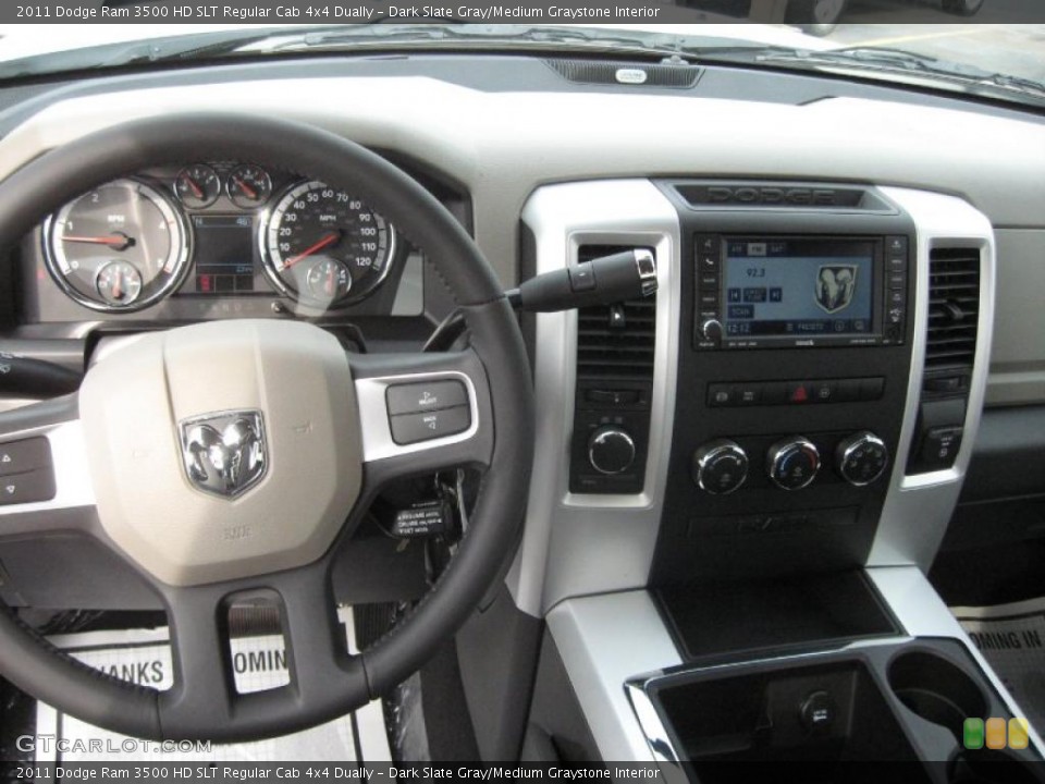 Dark Slate Gray/Medium Graystone Interior Dashboard for the 2011 Dodge Ram 3500 HD SLT Regular Cab 4x4 Dually #41253757