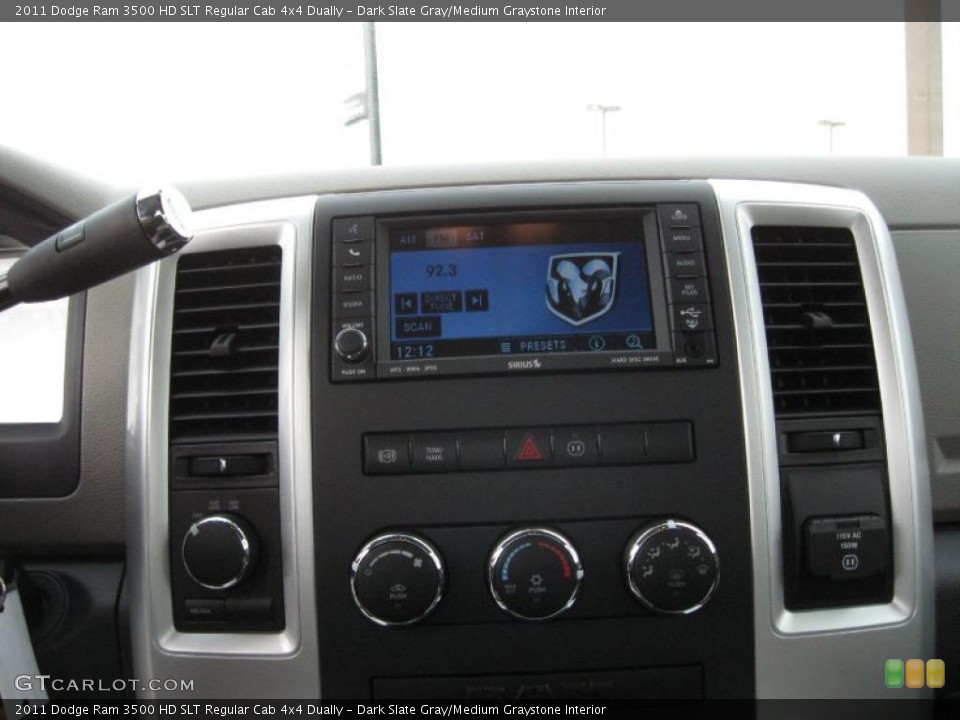 Dark Slate Gray/Medium Graystone Interior Controls for the 2011 Dodge Ram 3500 HD SLT Regular Cab 4x4 Dually #41253781
