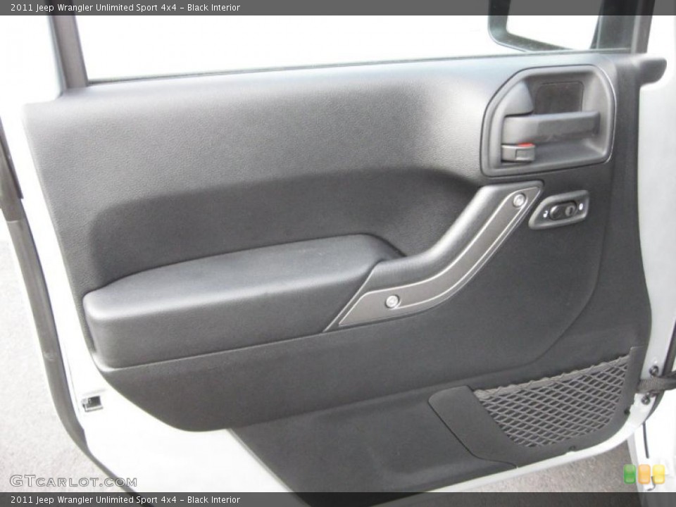 Black Interior Door Panel for the 2011 Jeep Wrangler Unlimited Sport 4x4 #41254041