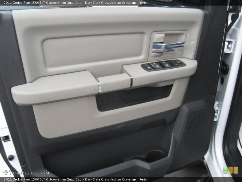 Dark Slate Gray/Medium Graystone Interior Door Panel for the 2011 Dodge Ram 1500 SLT Outdoorsman Quad Cab #41254325