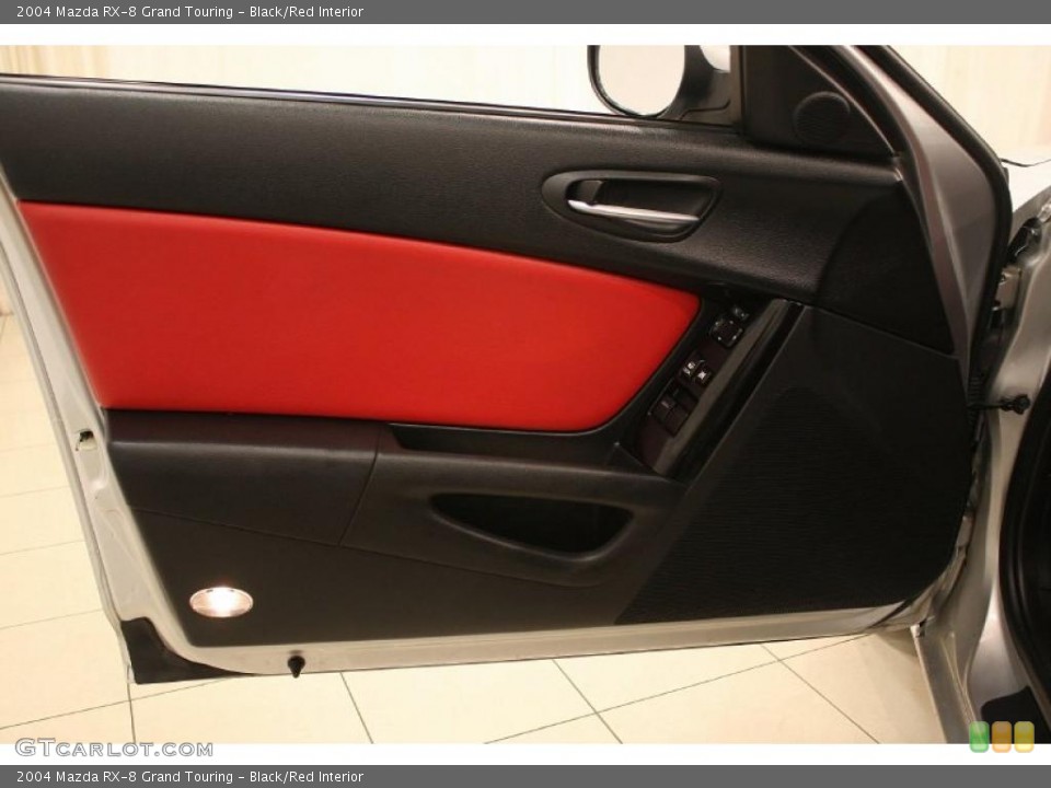 Black/Red Interior Door Panel for the 2004 Mazda RX-8 Grand Touring #41254901