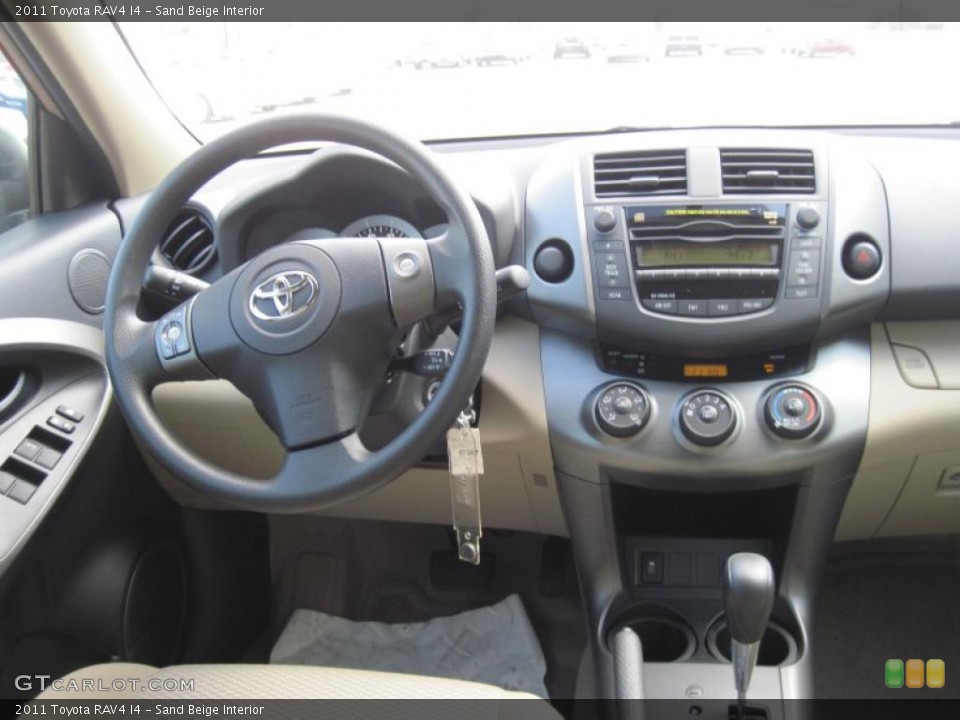 Sand Beige Interior Dashboard for the 2011 Toyota RAV4 I4 #41254921