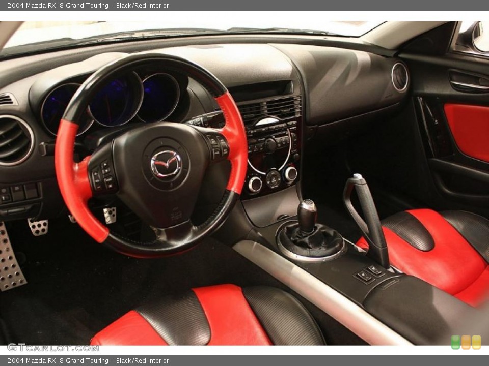 Black/Red Interior Transmission for the 2004 Mazda RX-8 Grand Touring #41254977