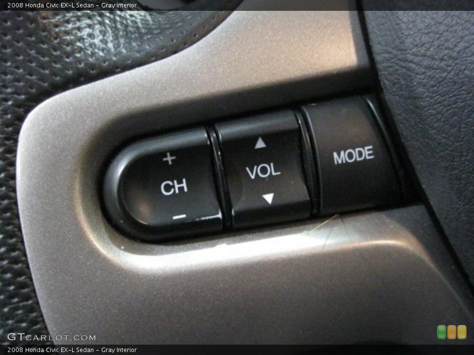 Gray Interior Controls for the 2008 Honda Civic EX-L Sedan #41256889