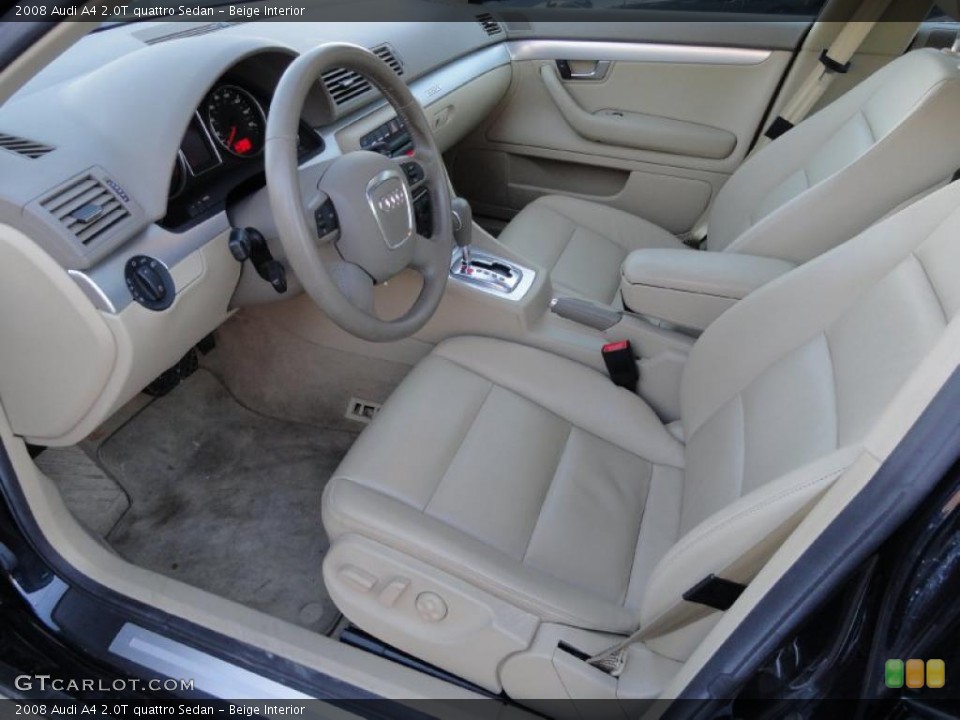 Beige Interior Photo for the 2008 Audi A4 2.0T quattro Sedan #41256897