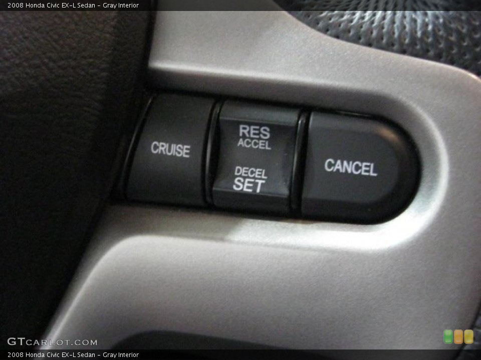 Gray Interior Controls for the 2008 Honda Civic EX-L Sedan #41256909