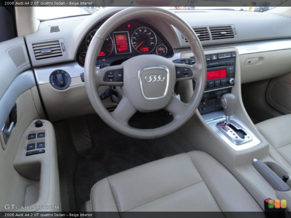 Beige Interior Prime Interior for the 2008 Audi A4 2.0T quattro Sedan #41256913
