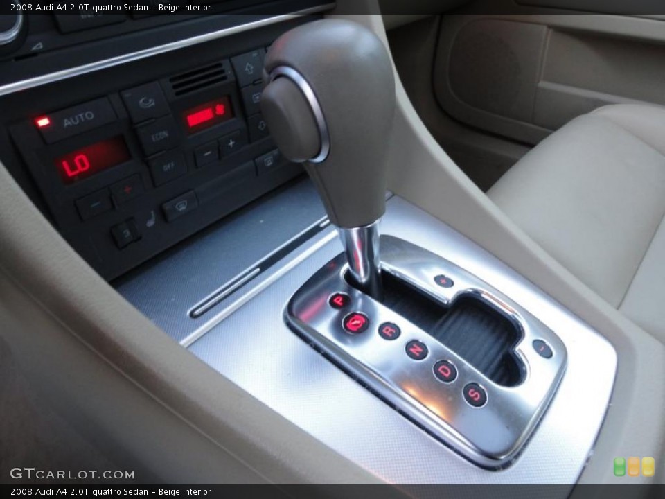 Beige Interior Transmission for the 2008 Audi A4 2.0T quattro Sedan #41256953