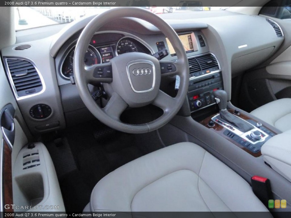 Cardamom Beige 2008 Audi Q7 Interiors