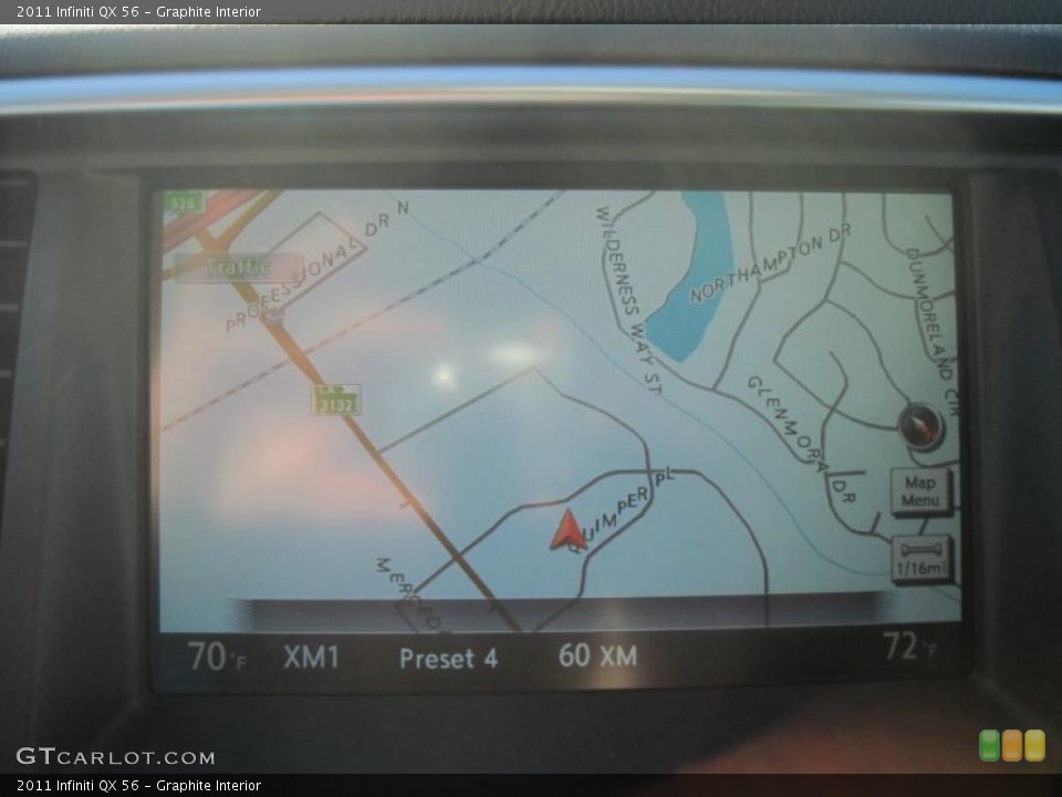 Graphite Interior Navigation for the 2011 Infiniti QX 56 #41257473