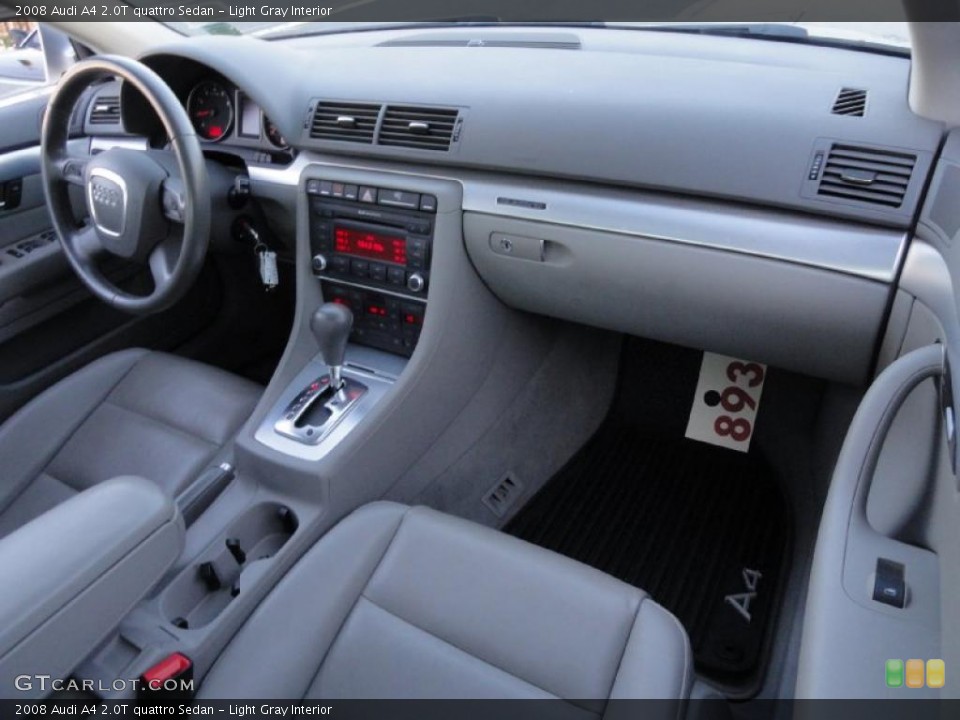 Light Gray Interior Dashboard for the 2008 Audi A4 2.0T quattro Sedan #41257693