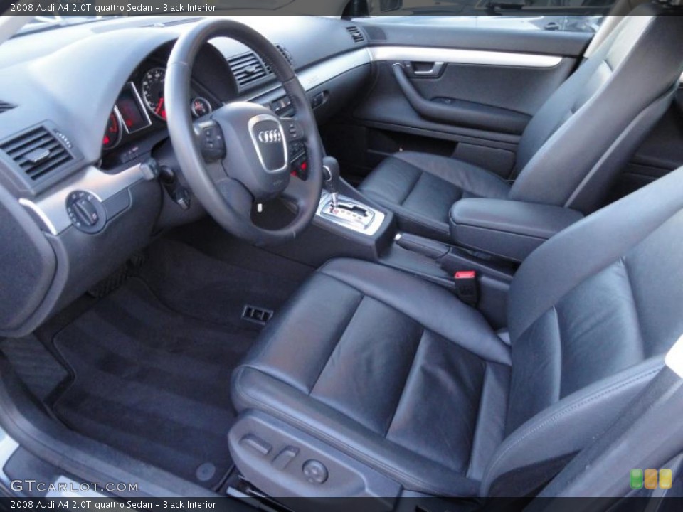Black Interior Photo for the 2008 Audi A4 2.0T quattro Sedan #41258189