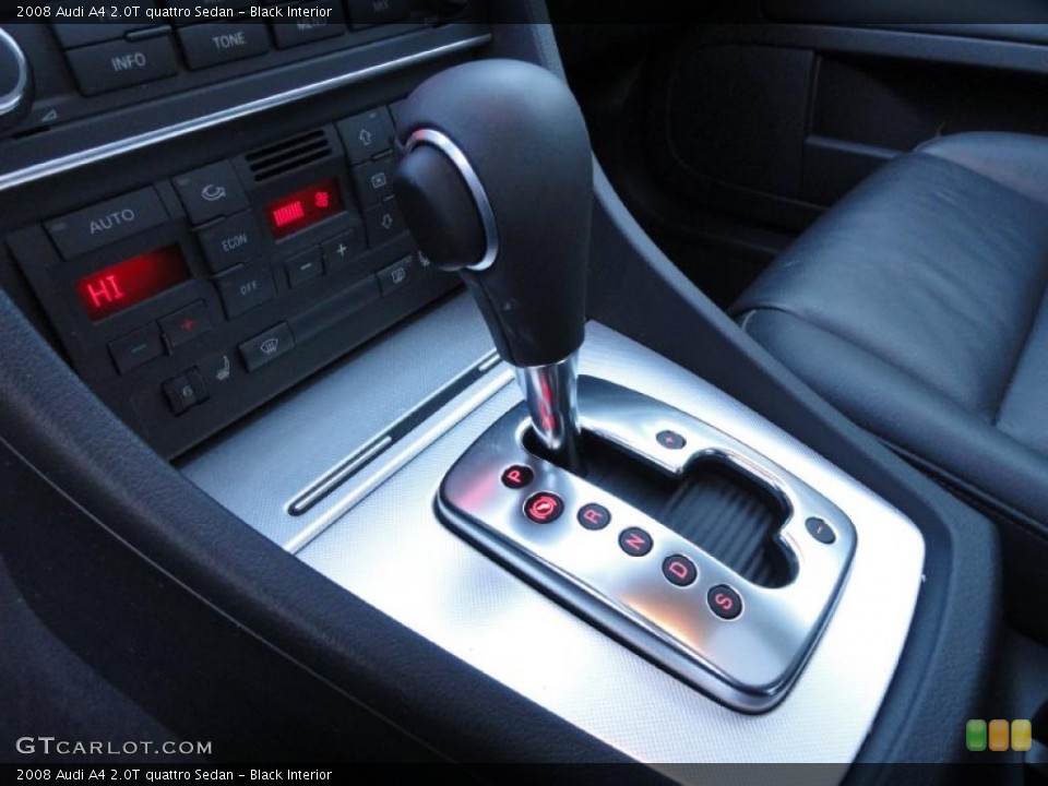 Black Interior Transmission for the 2008 Audi A4 2.0T quattro Sedan #41258245