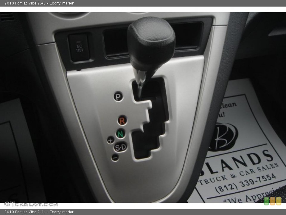 Ebony Interior Transmission for the 2010 Pontiac Vibe 2.4L #41258301