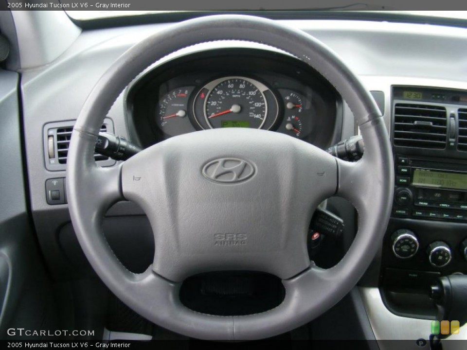 Gray Interior Steering Wheel for the 2005 Hyundai Tucson LX V6 #41258381