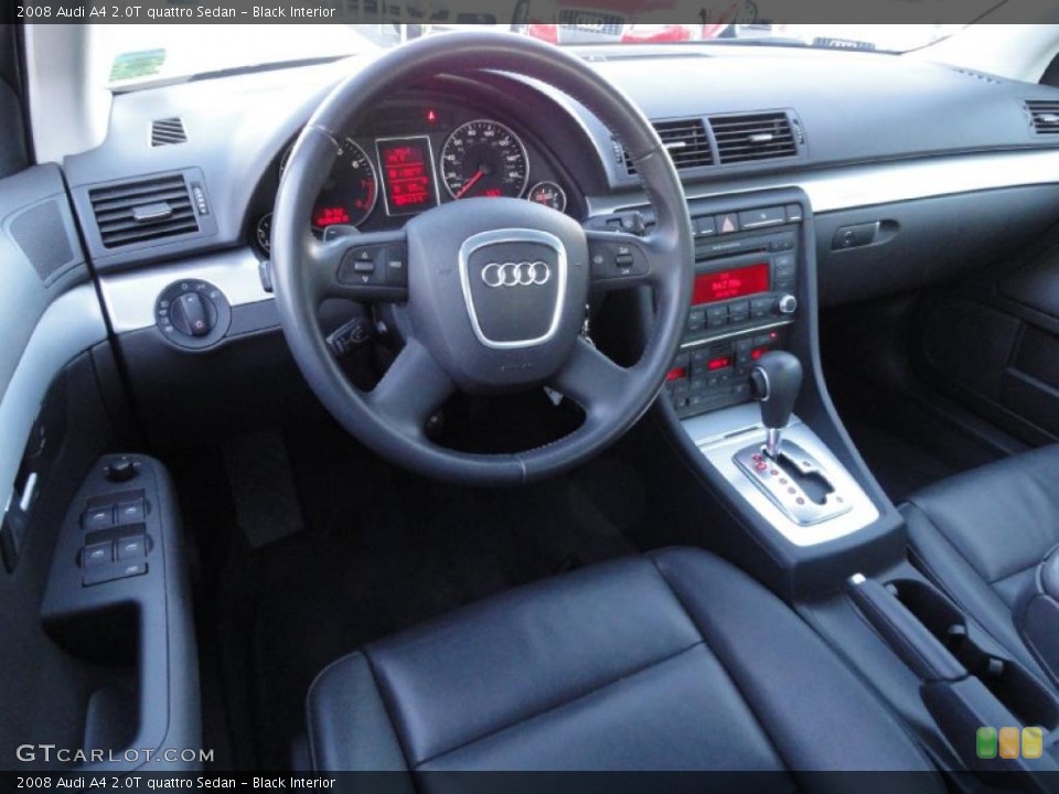 Black Interior Prime Interior for the 2008 Audi A4 2.0T quattro Sedan #41259253
