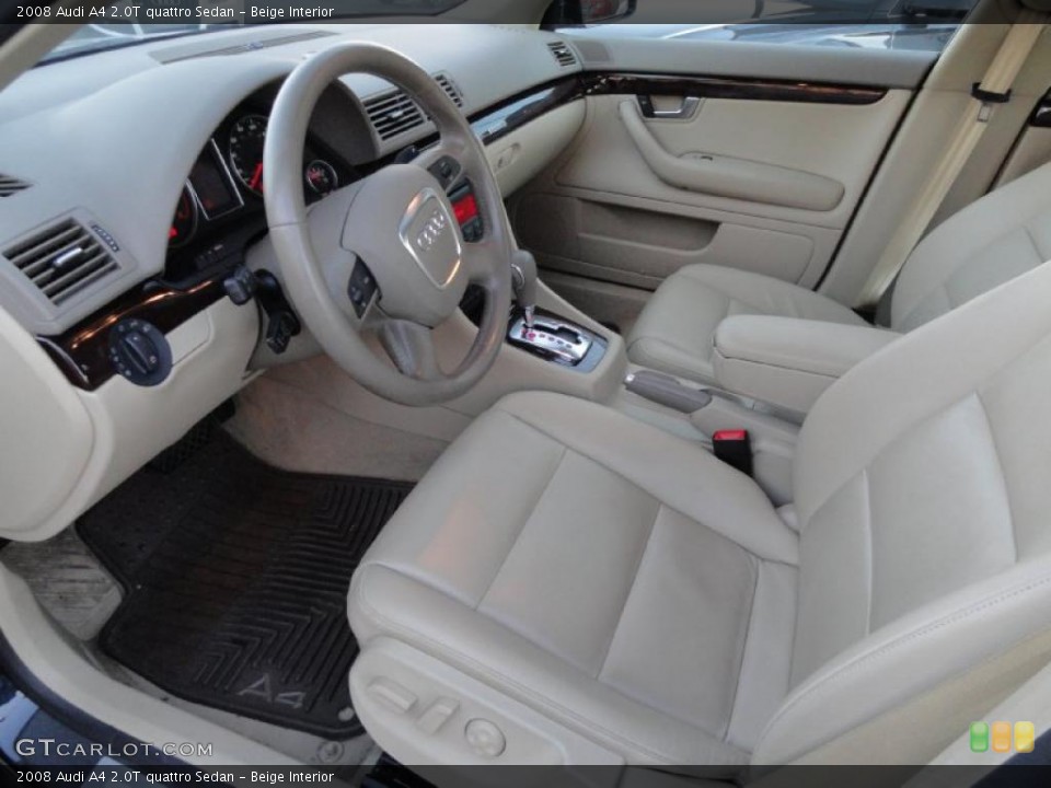 Beige Interior Photo for the 2008 Audi A4 2.0T quattro Sedan #41259477